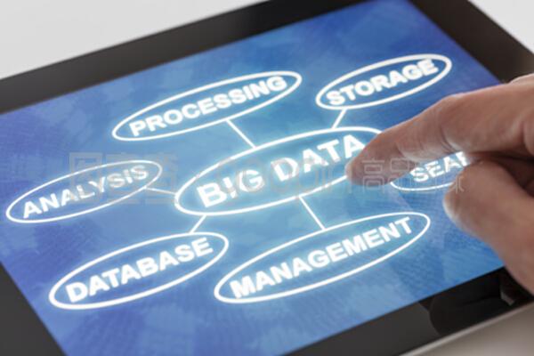 點擊平板電腦上與大數(shù)據(jù)相關(guān)的單詞